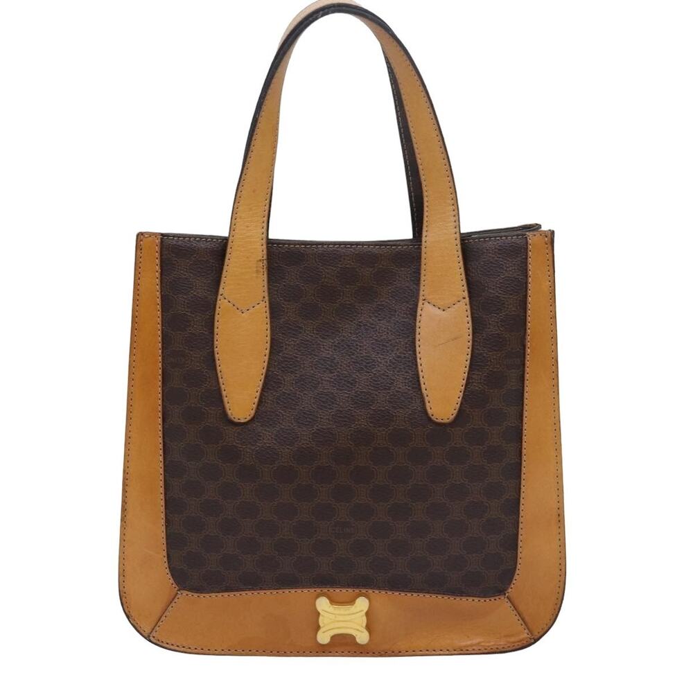 Celine Macadam Handbag Brown